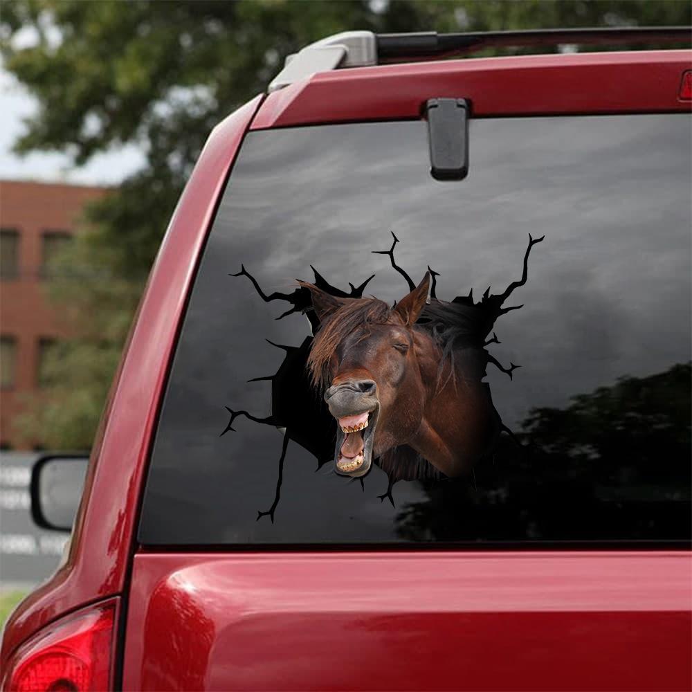Horse Crack Car Sticker Cattle Lover (19)