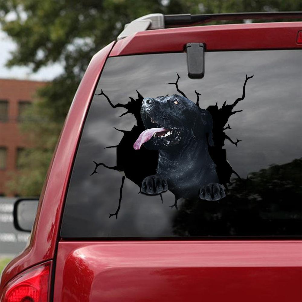 Cane Corso Crack Car Sticker, Toilet Sticker, Fridge Sticker 11