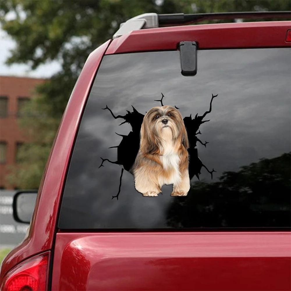 LHASA APSO CRACK CAR STICKER 5